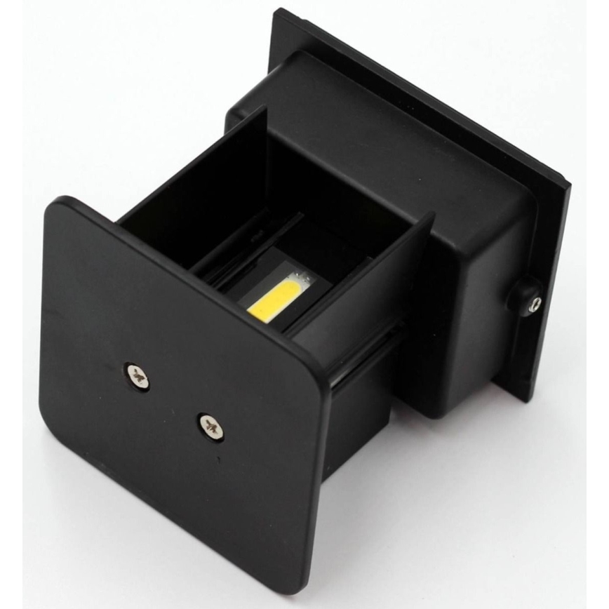 LED Kinkiet zewnętrzny 2xLED/3W/230V IP54 czarny