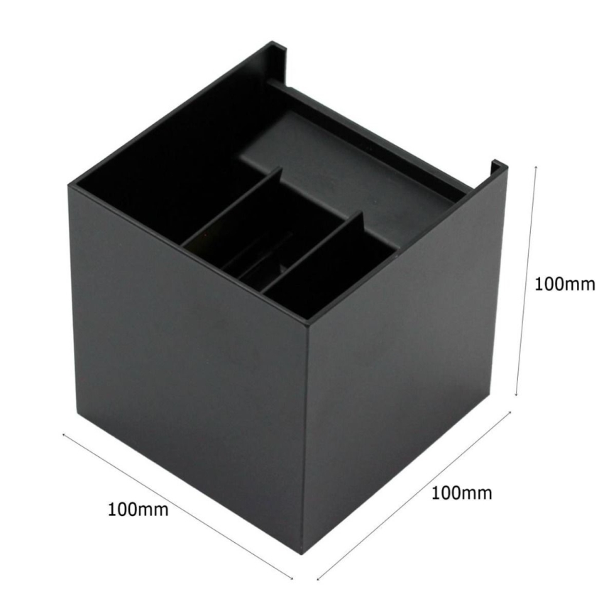 LED Kinkiet zewnętrzny 2xLED/3W/230V IP54 czarny