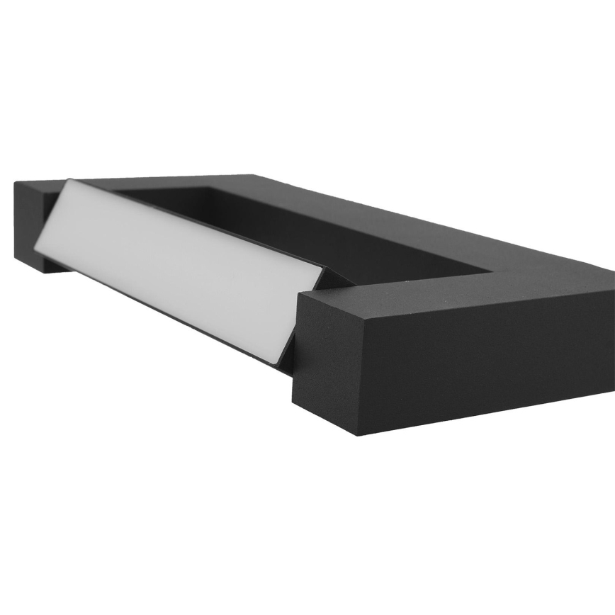 LED Elastyczny Kinkiet zewnętrzny 2xLED/4W/230V IP54 30 cm czarny