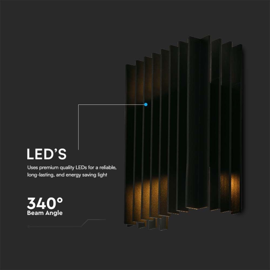 LED Kinkiet zewnętrzny 2xLED/6W/230V IP65 3000K