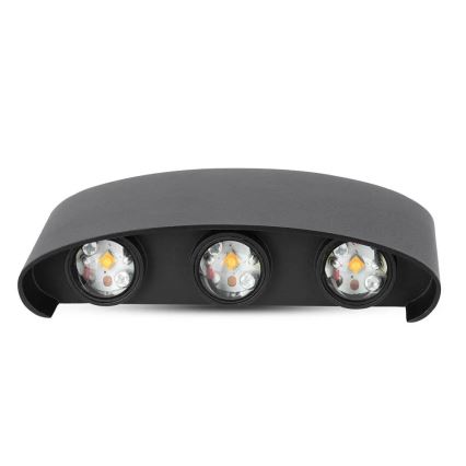 LED Kinkiet zewnętrzny 3xLED/6W/230V IP54 4000K czarny