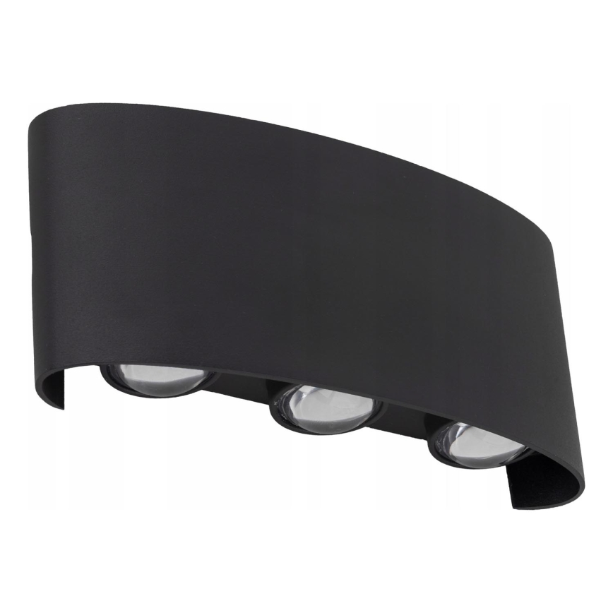 LED Kinkiet zewnętrzny ARROW 6xLED/1W/230V IP54 czarny
