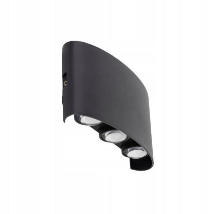 LED Kinkiet zewnętrzny ARROW 6xLED/1W/230V IP54 czarny