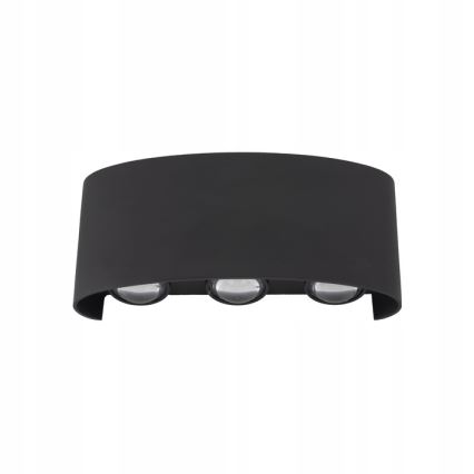 LED Kinkiet zewnętrzny ARROW 6xLED/1W/230V IP54 czarny