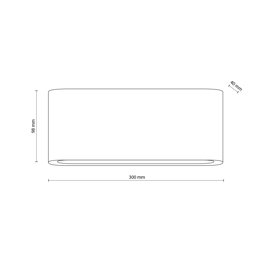 LED Kinkiet zewnętrzny ARWENA 2xLED/12W/230V IP54 czarny