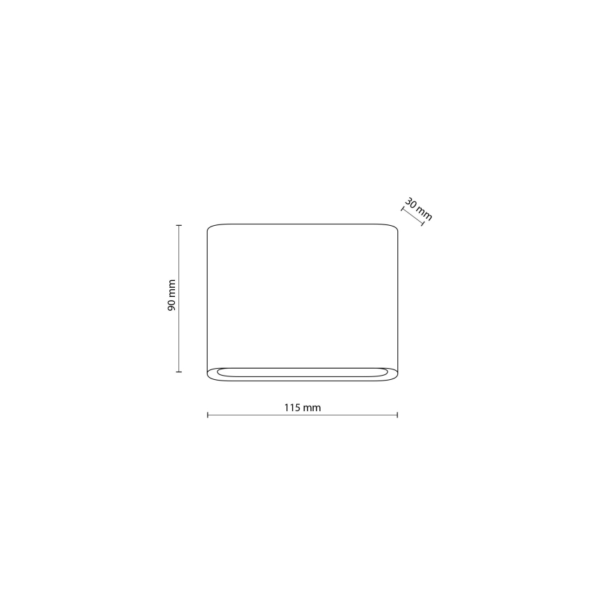 LED Kinkiet zewnętrzny ARWENA 2xLED/3W/230V IP54 czarny