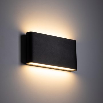 LED Kinkiet zewnętrzny ARWENA 2xLED/6W/230V IP54 czarny