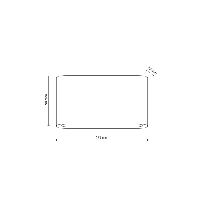 LED Kinkiet zewnętrzny ARWENA 2xLED/6W/230V IP54 czarny
