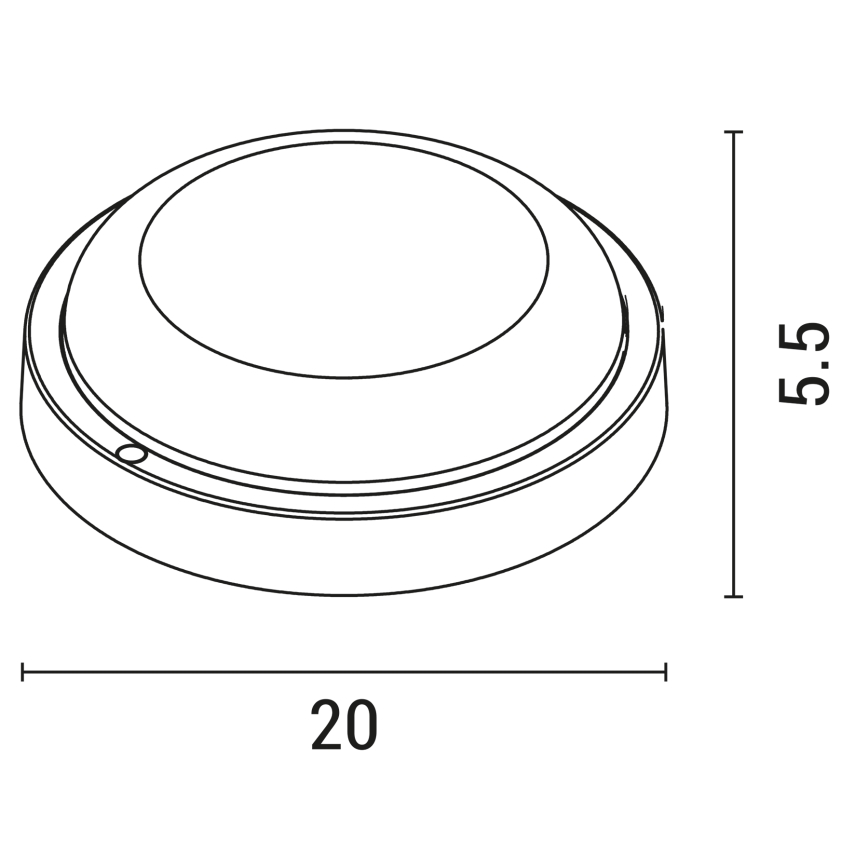 LED Kinkiet zewnętrzny BULKHEAD LED/18W/230V 3000K IP54 biały