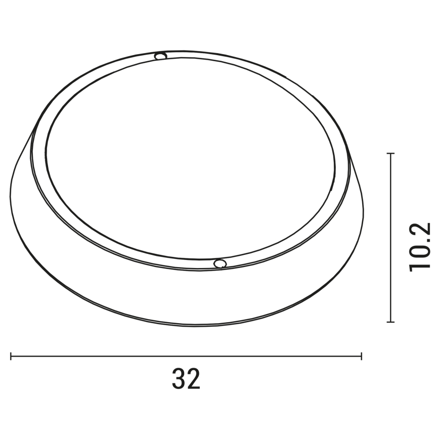 LED Kinkiet zewnętrzny BULKHEAD LED/30W/230V 4000K IP54 czarny