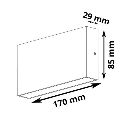 LED Kinkiet zewnętrzny CHICAGO 2xLED/5,5W/230V IP44 biały