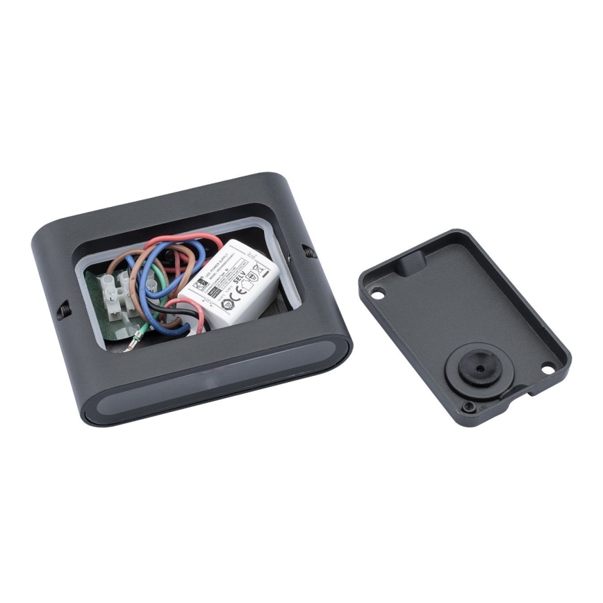 LED Kinkiet zewnętrzny FLOW 2xLED/3W/230V IP54 czarny