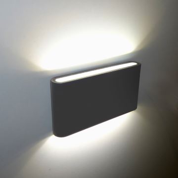 LED Kinkiet zewnętrzny FLOW 2xLED/6W/230V IP54 zielony