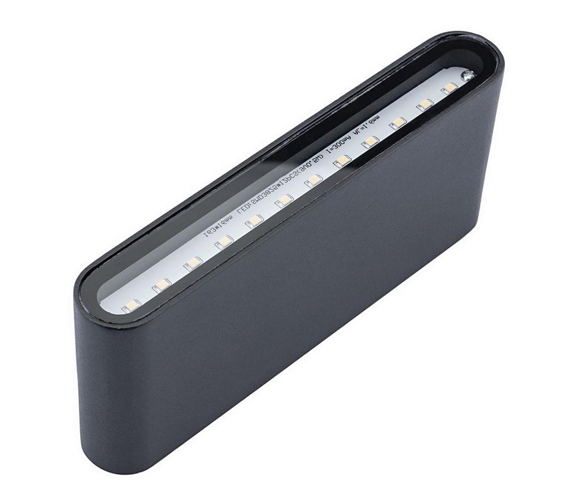 LED Kinkiet zewnętrzny FLOW LED/6W/230V IP54 czarny