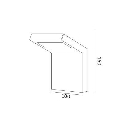 LED Kinkiet zewnętrzny INDUO K LED/10W/230V 4000K IP54
