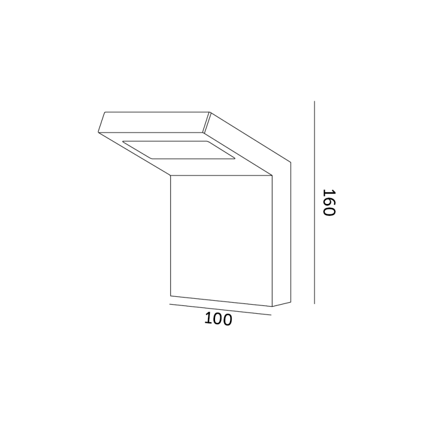 LED Kinkiet zewnętrzny INDUO K LED/10W/230V 4000K IP54