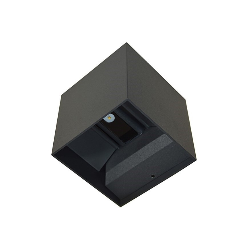LED Kinkiet zewnętrzny KREON 2xLED/3W/230V IP54 3000K czarny