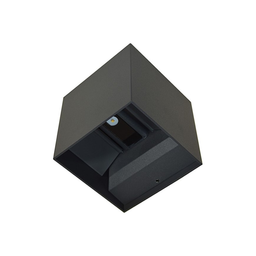 LED Kinkiet zewnętrzny KREON 2xLED/3W/230V IP54 4000K antracyt
