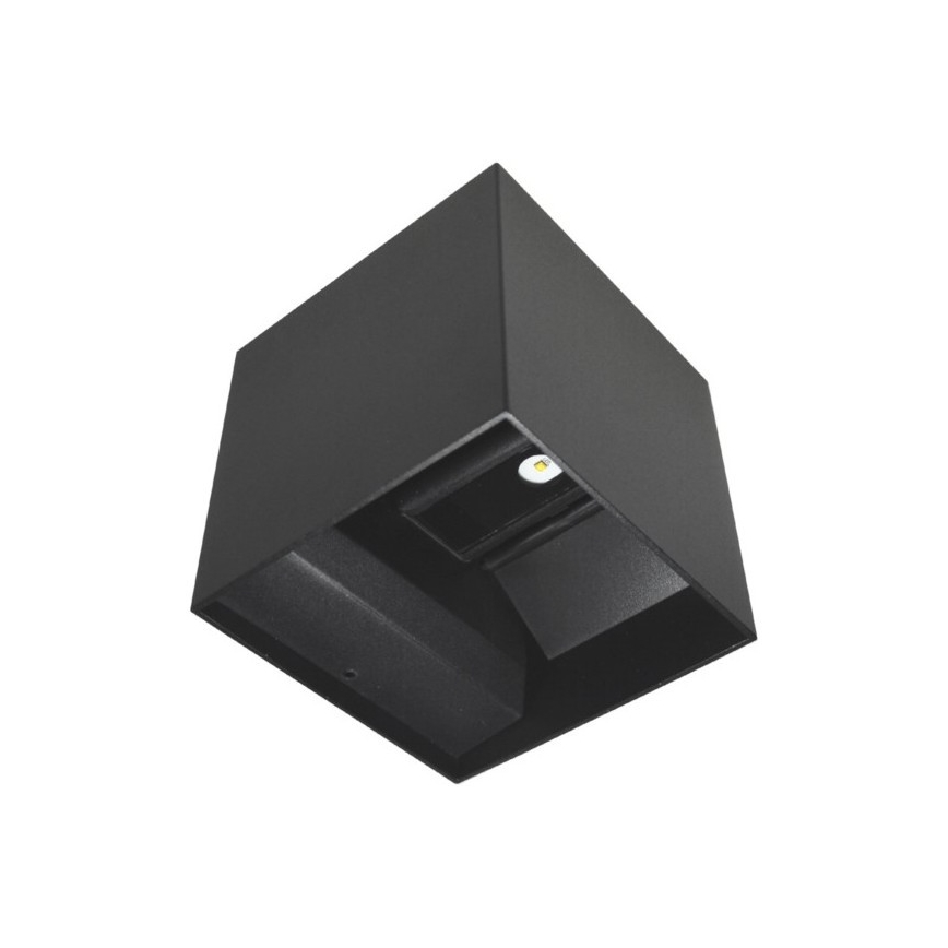LED Kinkiet zewnętrzny KREON 2xLED/3W/230V IP54 4000K czarny