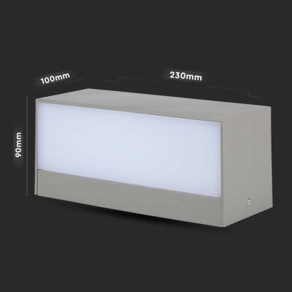 LED Kinkiet zewnętrzny LED/12W/230V 3000K IP65