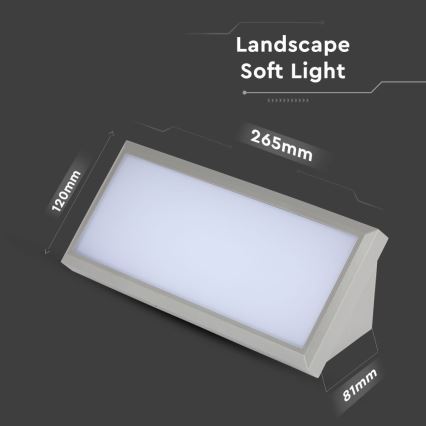 LED Kinkiet zewnętrzny LED/12W/230V 3000K IP65