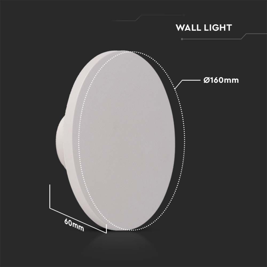 LED Kinkiet zewnętrzny LED/12W/230V 4000K IP65 białe