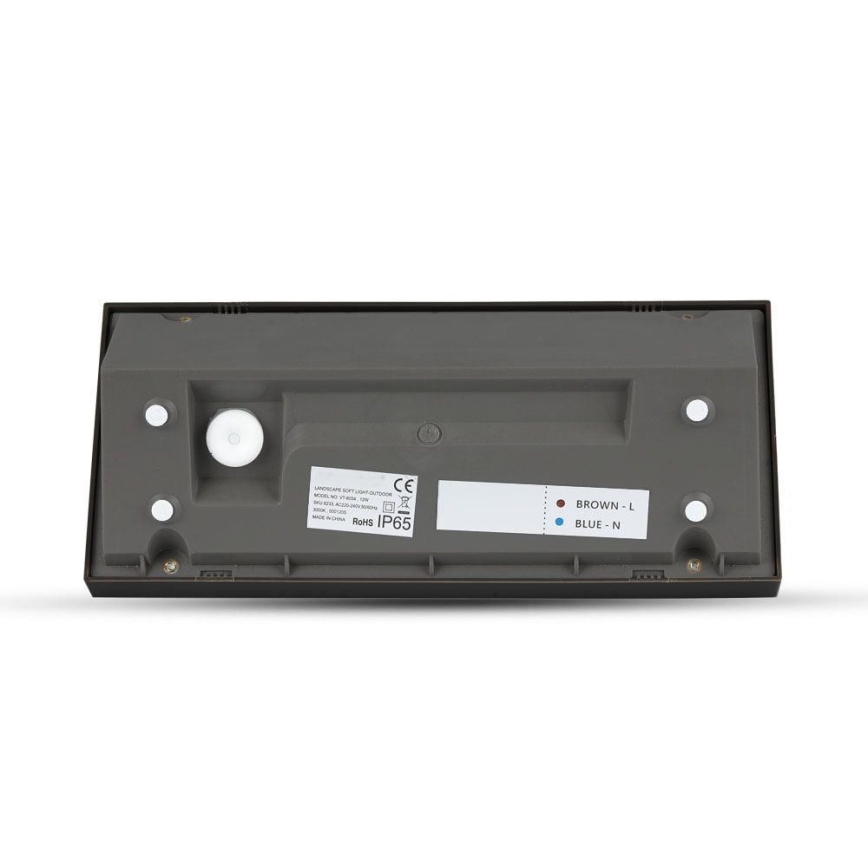 LED Kinkiet zewnętrzny LED/12W/230V 4000K IP65 czarny