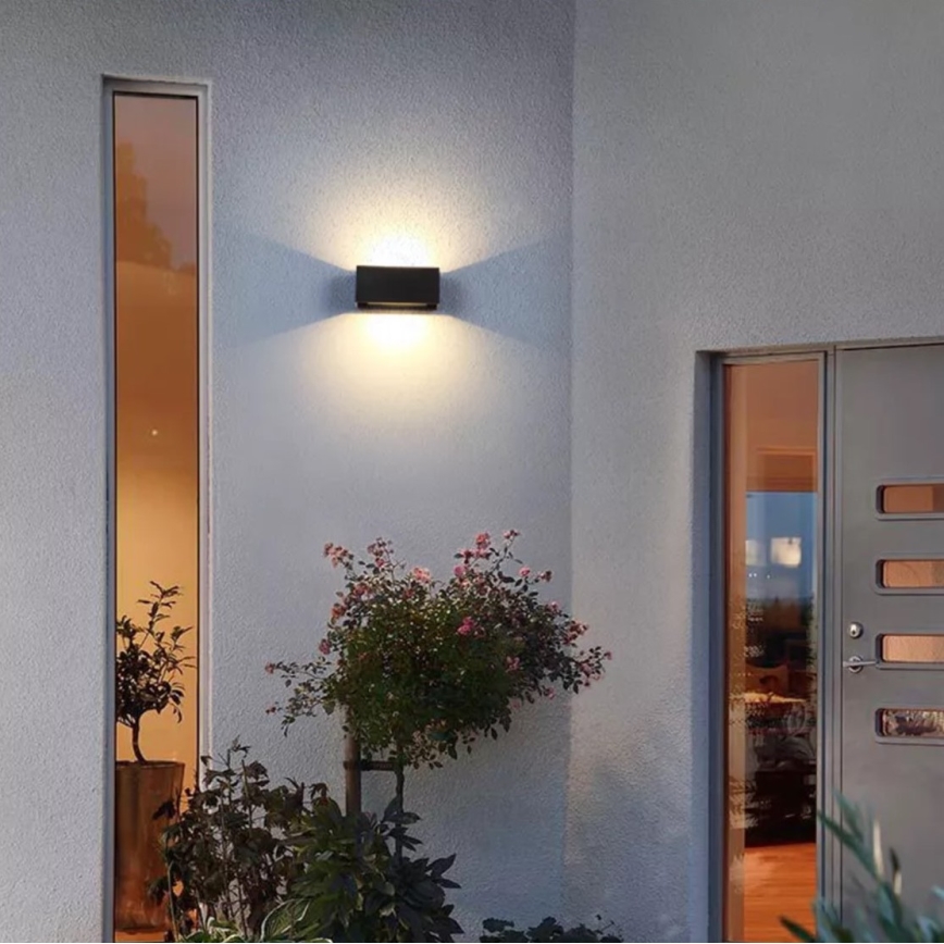 LED Kinkiet zewnętrzny LED/12W/230V IP54 czarny