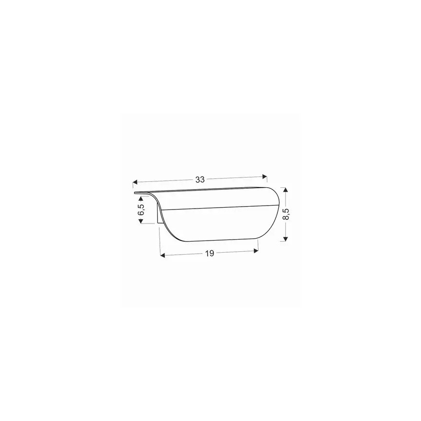 LED Kinkiet zewnętrzny LED/12W/230V IP65 czarny