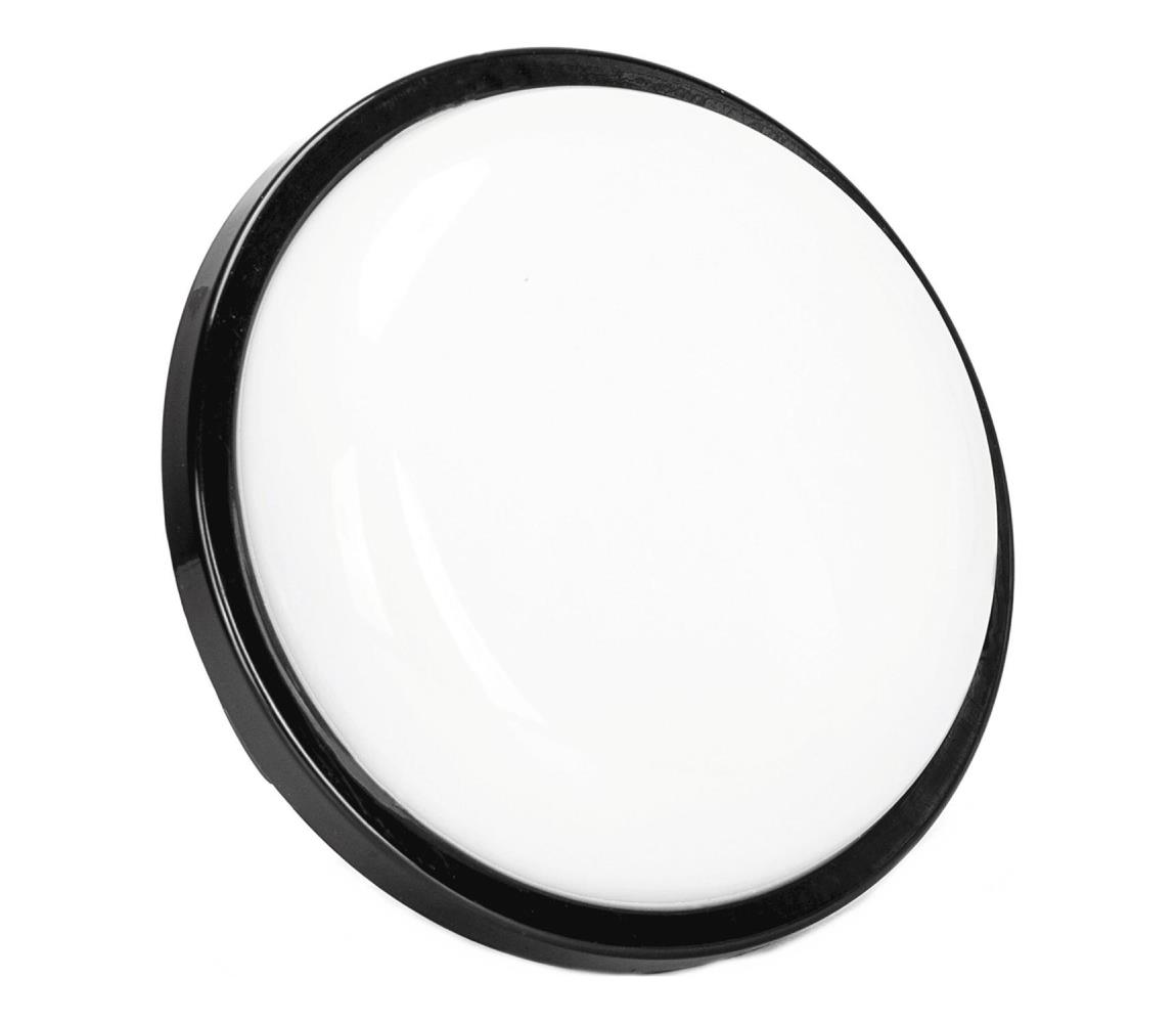 LED Kinkiet zewnętrzny LED/15W/230V 6500K śr. 15,5 cm czarny IP65