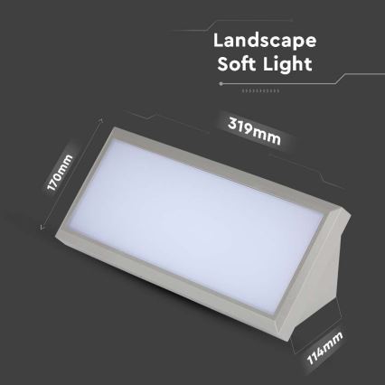 LED Kinkiet zewnętrzny LED/20W/230V 6400K IP65