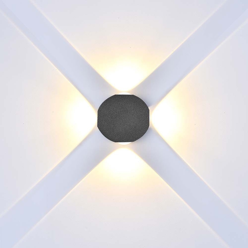 LED Kinkiet zewnętrzny LED/4W/230V 3000K IP54 czarny