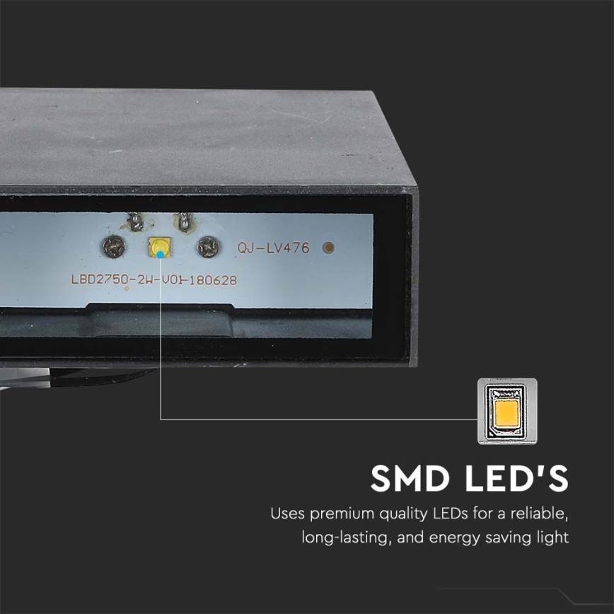 LED Kinkiet zewnętrzny LED/4W/230V 3000K IP65 czarny