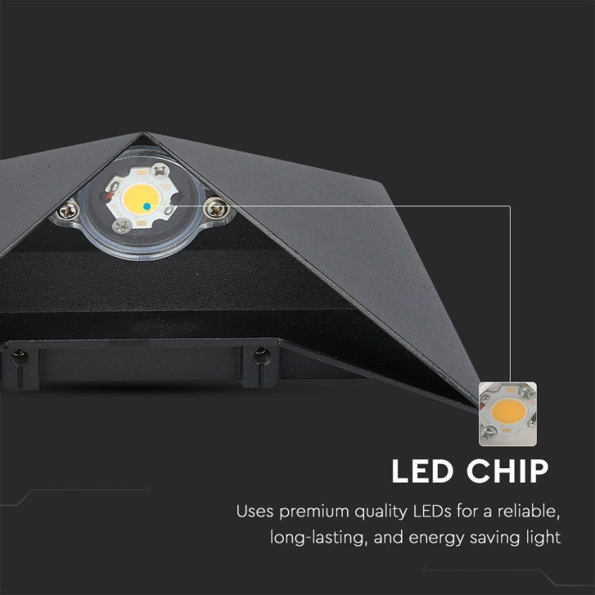 LED Kinkiet zewnętrzny LED/5W/230V 3000K IP65 czarny