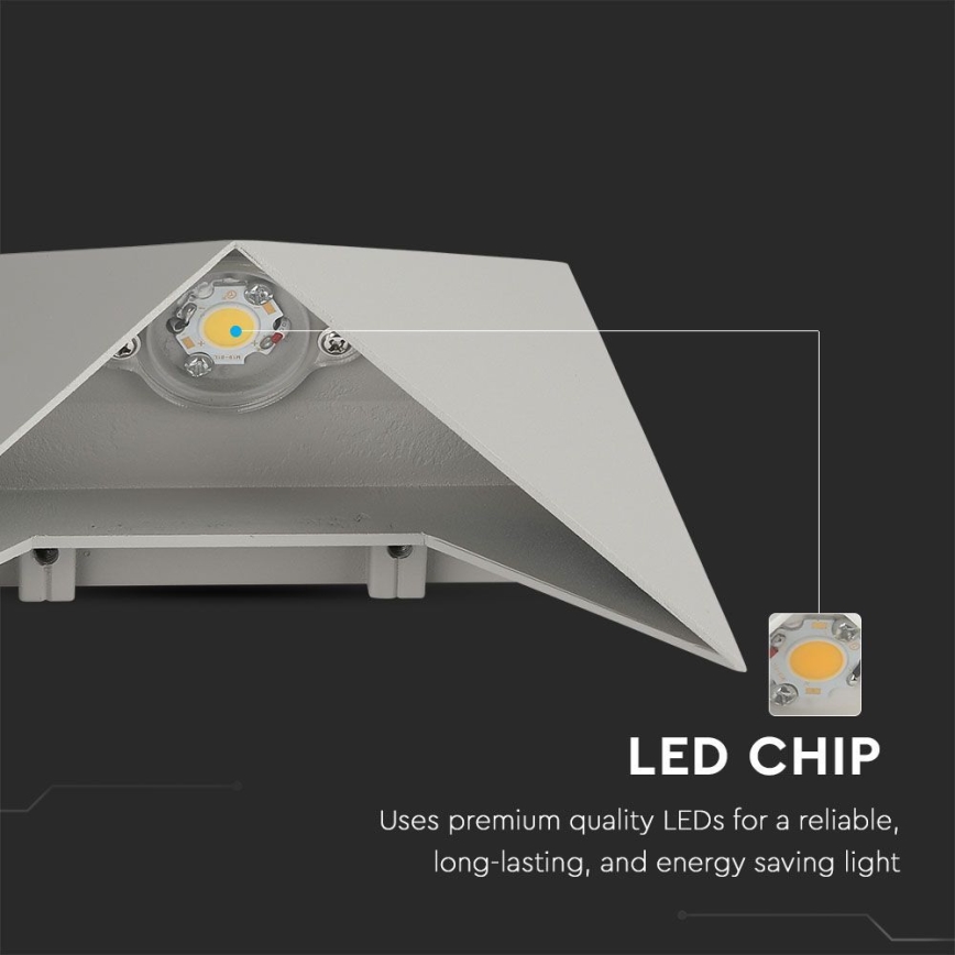 LED Kinkiet zewnętrzny LED/5W/230V 3000K IP65 szary