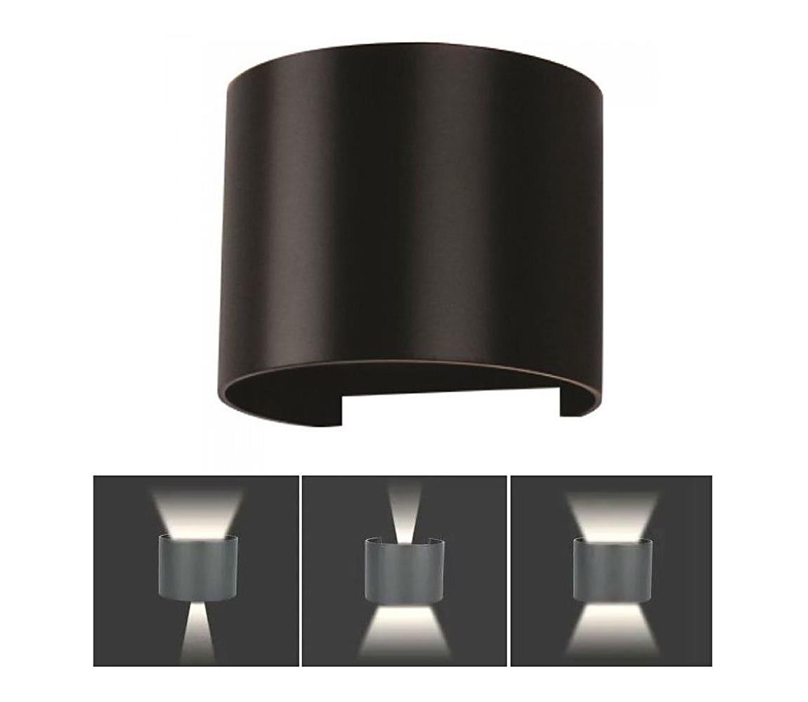 LED Kinkiet zewnętrzny LED/6W/230V 3000K IP65 czarny