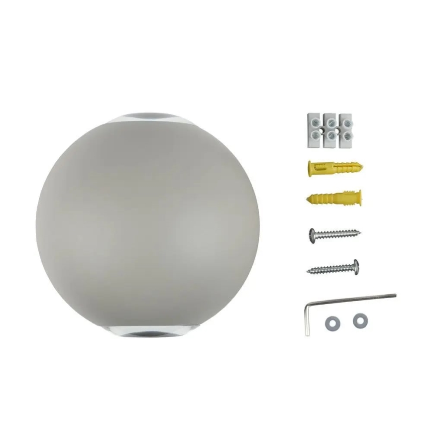 LED Kinkiet zewnętrzny LED/6W/230V 3000K IP65 szary