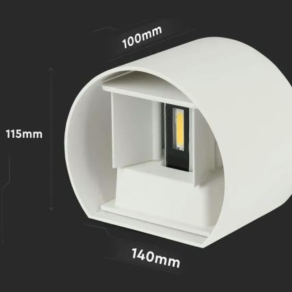 LED Kinkiet zewnętrzny LED/6W/230V 4000K IP65 biały