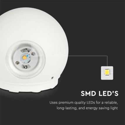 LED Kinkiet zewnętrzny LED/6W/230V 4000K IP65 biały