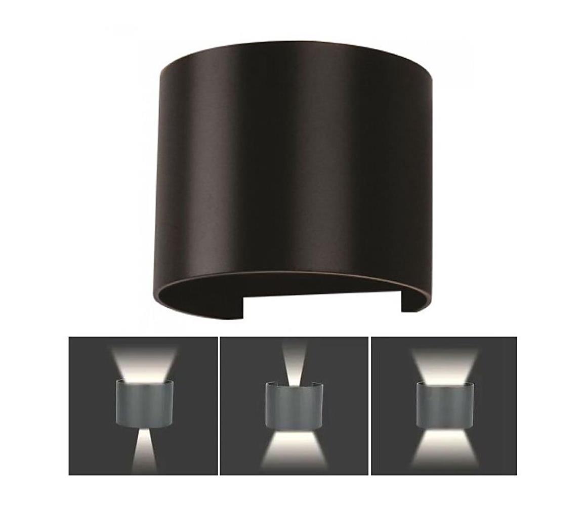 LED Kinkiet zewnętrzny LED/6W/230V 4000K IP65 czarny