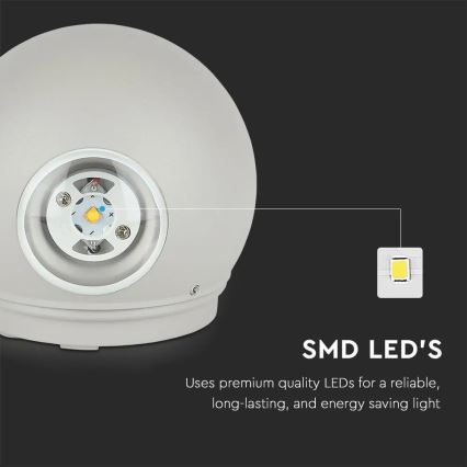 LED Kinkiet zewnętrzny LED/6W/230V 4000K IP65 szary