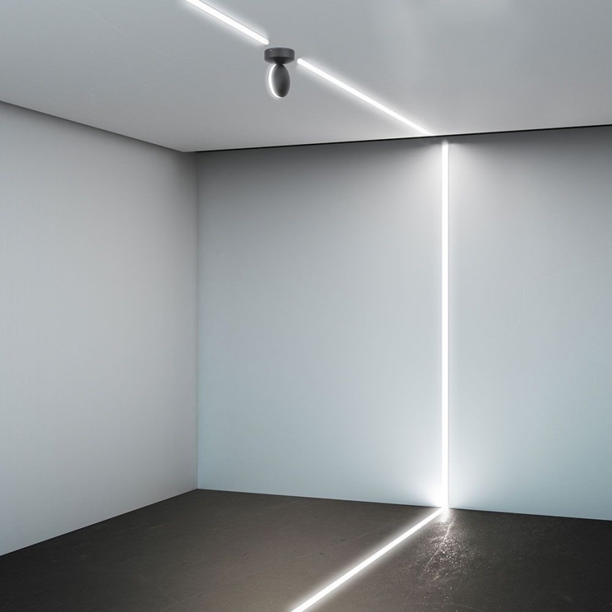 LED zewnętrzny naścienne flexible jasny LED/7W/230V 4000K IP65 czarny