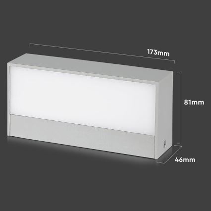 LED Kinkiet zewnętrzny LED/9W/230V 4000K IP65