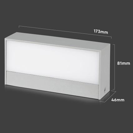 LED Kinkiet zewnętrzny LED/9W/230V 6500K IP65