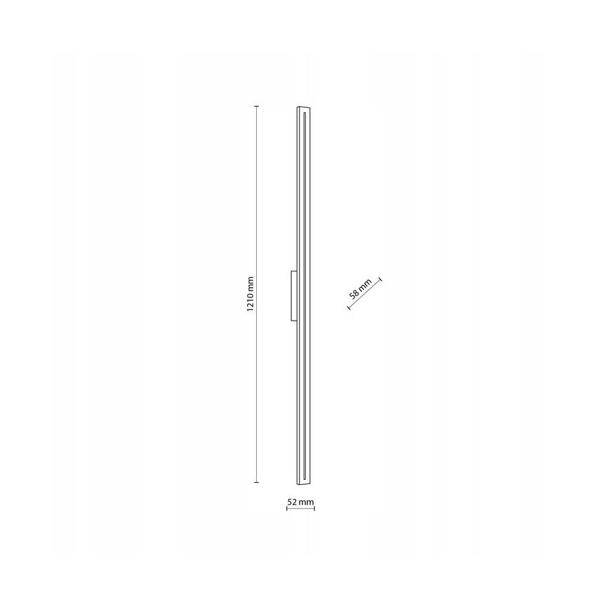 LED Kinkiet zewnętrzny LINEA LED/30W/230V IP65 121 cm antracyt