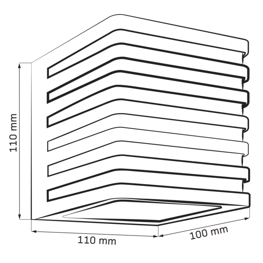 LED Kinkiet zewnętrzny MAXWELL LED/10W/230V IP54 antracyt