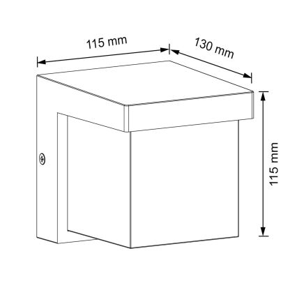 LED Kinkiet zewnętrzny MORGAN LED/10W/230V IP54