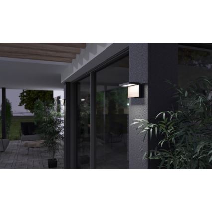 LED Kinkiet zewnętrzny NATURA LED/12W/230V 4000K IP65 brązowy/antracyt