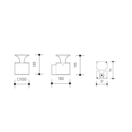 LED Kinkiet zewnętrzny ORNELA LED/6W/230V 3000K IP54 brązowy