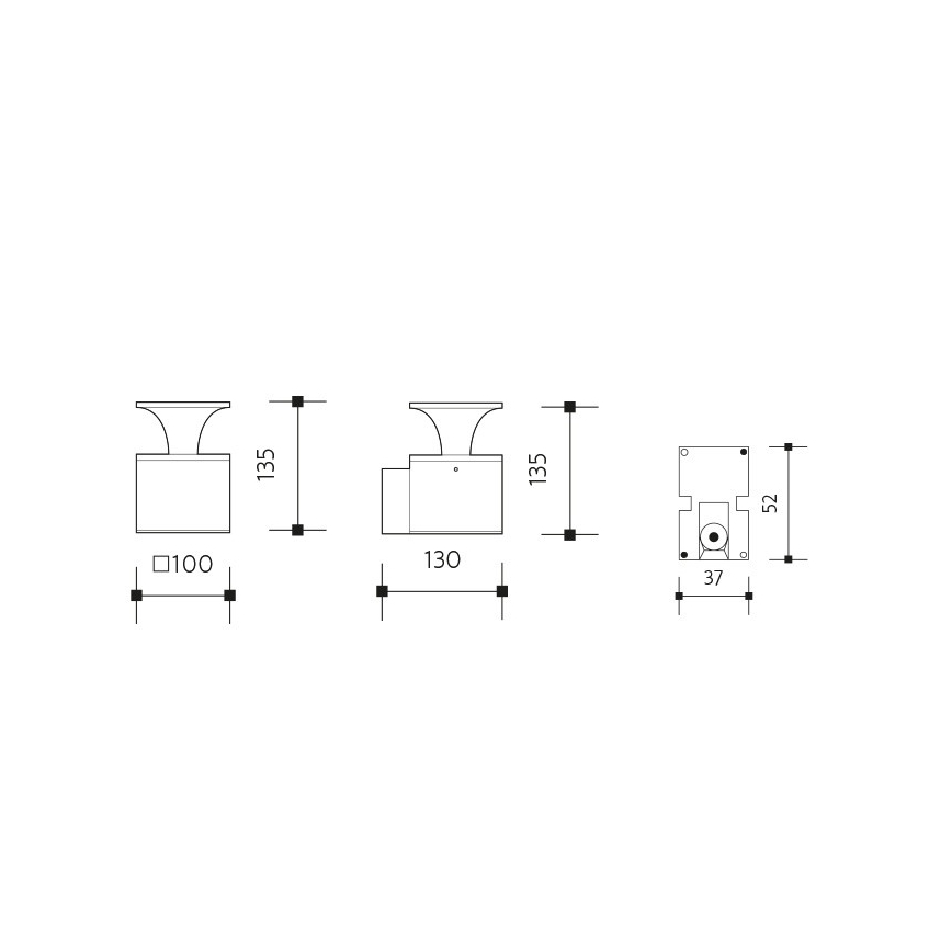 LED Kinkiet zewnętrzny ORNELA LED/6W/230V 3000K IP54 brązowy